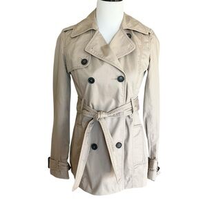 Trench Coat American Eagle Outfitters Tan Belted XS